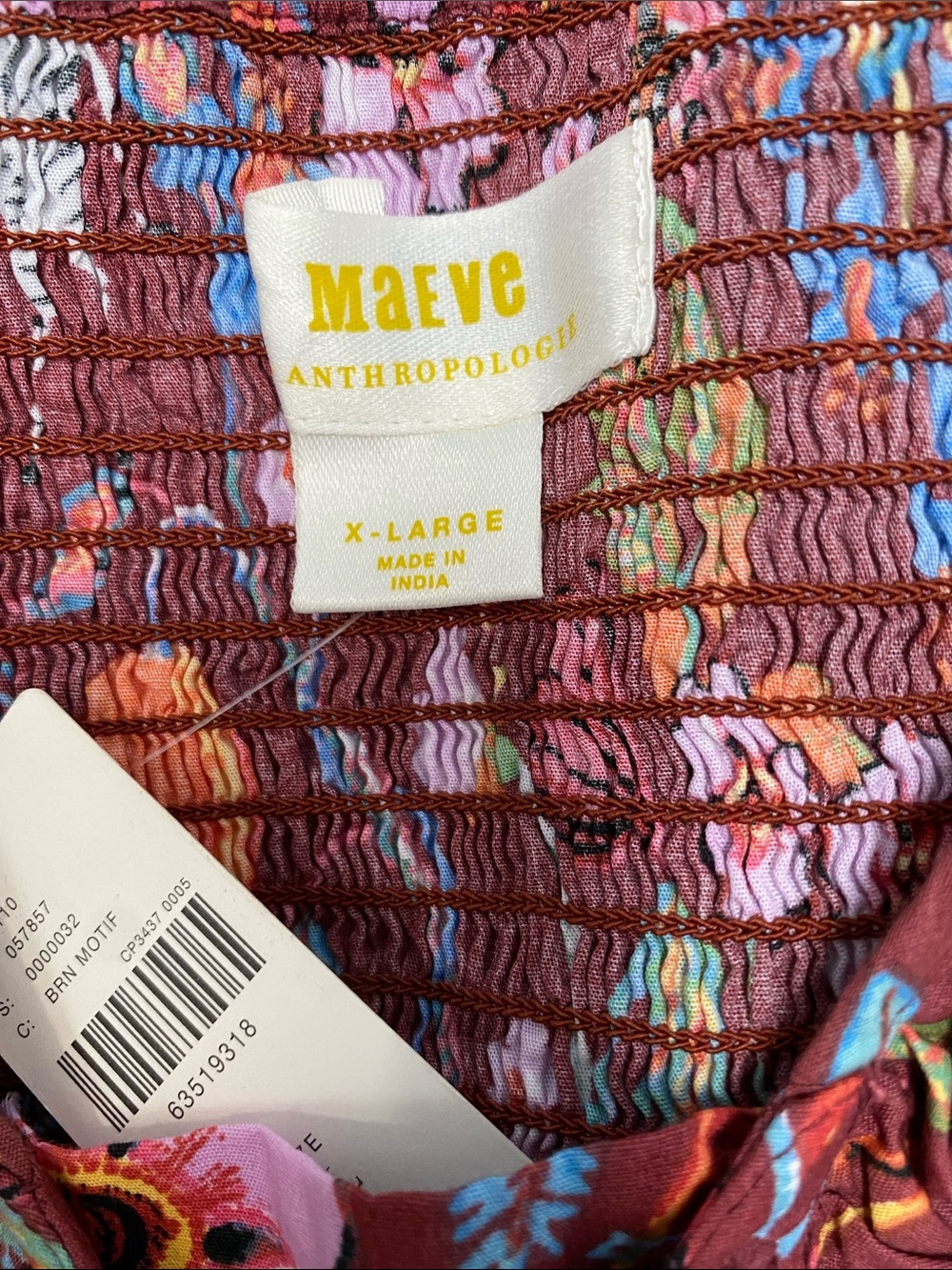 Anthropologie Maeve Peasant Top Zebra 🦓 Leopard 🐆 Print - Picture 6 of 7